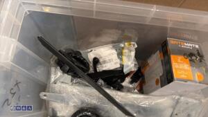 Box of ironmongery including hinges etc - 2