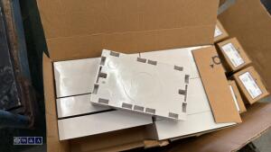 Tray of electrical spares including back boxes & trip switches etc - 2