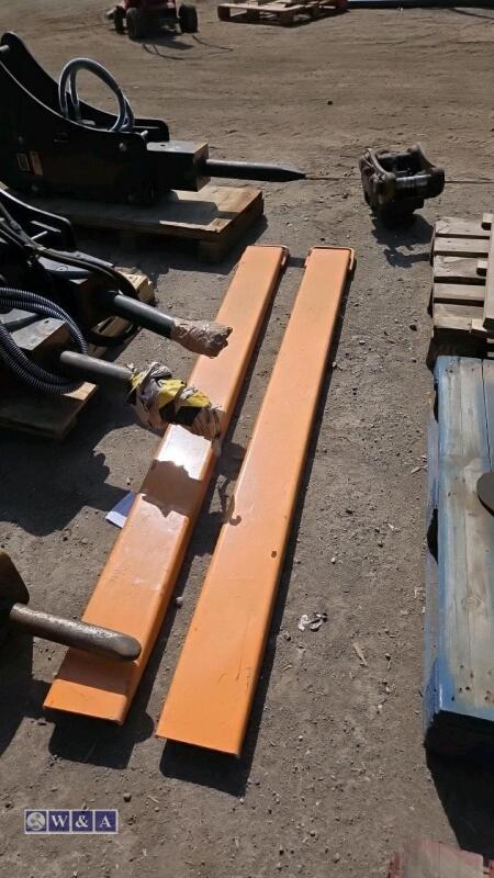 Forklift tine extensions