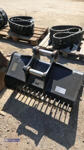 3ft riddle bucket to suit 5-6t excavator (50mm pins) - 4