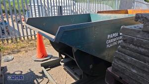 Forklift tipping skip