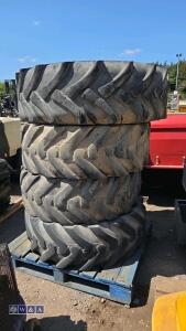 4 x wheels & tyres (165/85-24) - 2