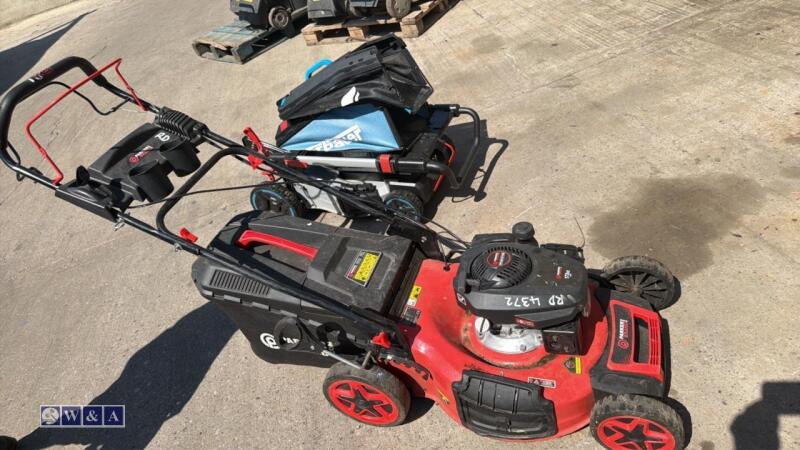PARKER & BRAND petrol rotary mower c/w collection box