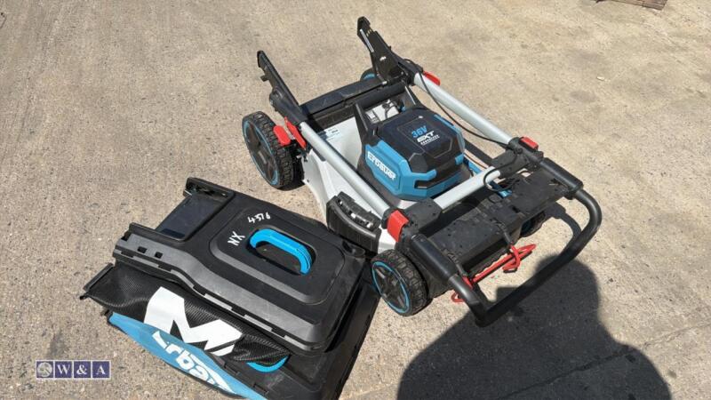 ERBAUER 36v mower c/w collection box & MACALLISTER collection box