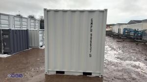 8ft container c/w door & window (unused)(906637) (light grey) - 3