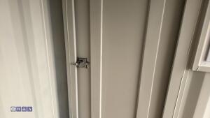 8ft container c/w door & window (unused)(906637) (light grey) - 8