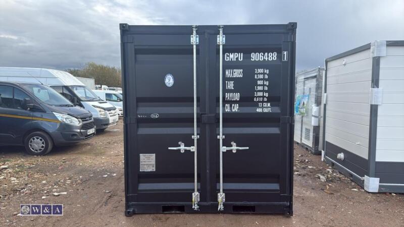 9ft container c/w door & window (unused)(906488) (black)