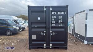 9ft container c/w door & window (unused)(906488) (black)