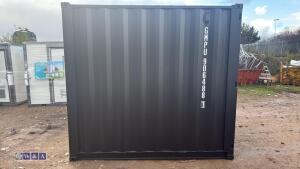 9ft container c/w door & window (unused)(906488) (black) - 2