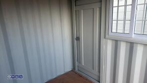 9ft container c/w door & window (unused)(906488) (black) - 3