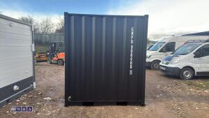 9ft container c/w door & window (unused)(906488) (black) - 4