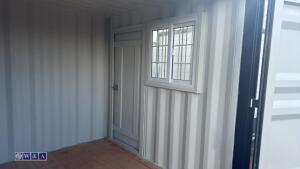9ft container c/w door & window (unused)(906488) (black) - 7