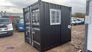 9ft container c/w door & window (unused)(906488) (black) - 8