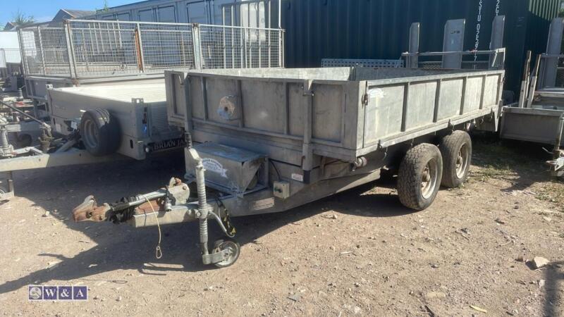 GRAHAM EDWARDS 3.5t twin axle 10 x 6 tipping trailer with 12v pump