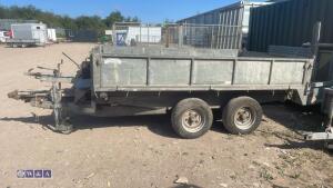 GRAHAM EDWARDS 3.5t twin axle 10 x 6 tipping trailer with 12v pump - 2