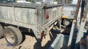 GRAHAM EDWARDS 3.5t twin axle 10 x 6 tipping trailer with 12v pump - 4