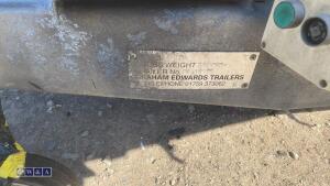 GRAHAM EDWARDS 3.5t twin axle 10 x 6 tipping trailer with 12v pump - 7