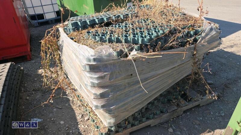 Pallet of grow through matting