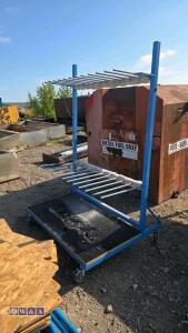 Wheelable glass & glazing rack trolley