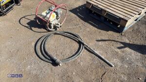 Petrol poker drive unit c/w flex