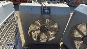 2 x ANDREWS 240v air movers & 240v air conditioning unit - 2