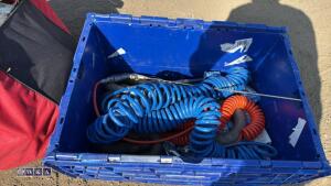 Box of miscelleanous including air hoses