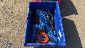 Box of miscelleanous including air hoses - 2