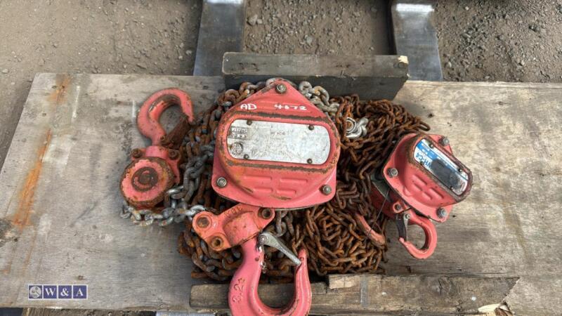 2 x chain hoists