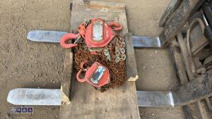 2 x chain hoists - 4