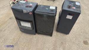 3 x gas cabinet heaters