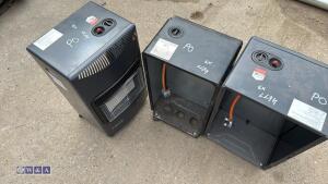 3 x gas cabinet heaters - 4