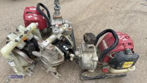 2 x water pumps & 2 x pneumatic diaphragm pumps - 3