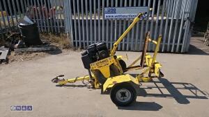 2010 BOMAG BW55E single drum roller & trailer (s/n 101620028859) - 2