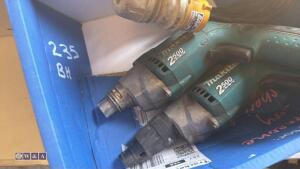 2 x MAKITA 110v screw guns (3248483)(3205664) - 2