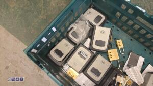 Tray of locks & key safes - 2