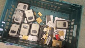 Tray of locks & key safes - 3