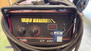 LINCOLN CV450T electric mig welder c/w leads - 4