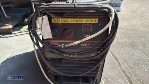 LINCOLN CV450T electric mig welder c/w leads - 2