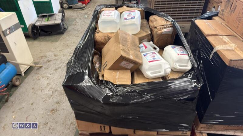 Pallet of hand sanitiser