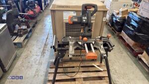 EVOLUTION 240v sliding mitre saw c/w stand