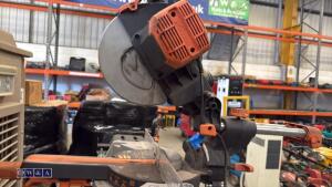 EVOLUTION 240v sliding mitre saw c/w stand - 5