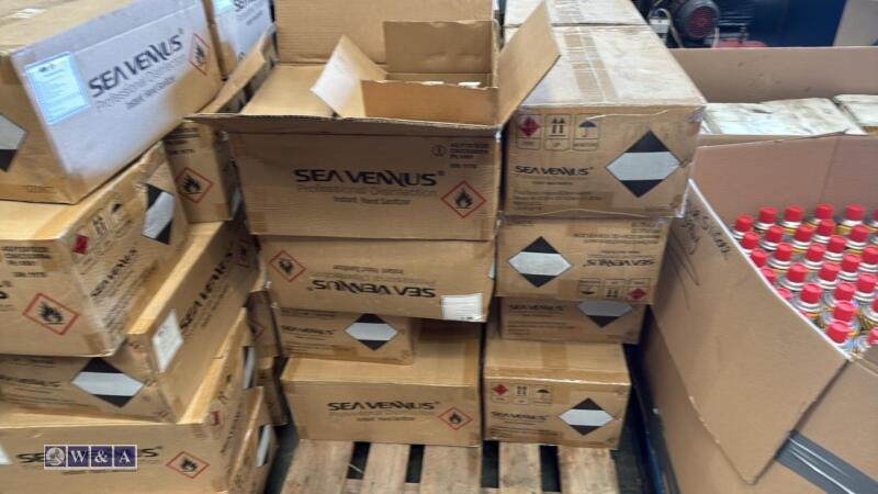 Pallet of hand sanitiser