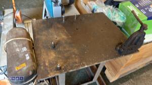 AJAX AJBM12 5 speed pillar drill c/w heavy duty bench stand & pipe vice - 4
