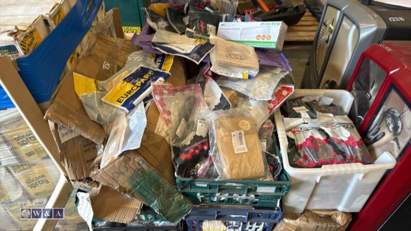 Pallet of industrial vacuum accessories