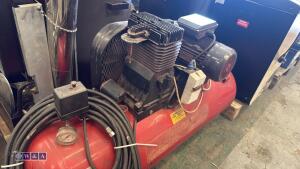 150ltr 240v tank compressor c/w hose - 2