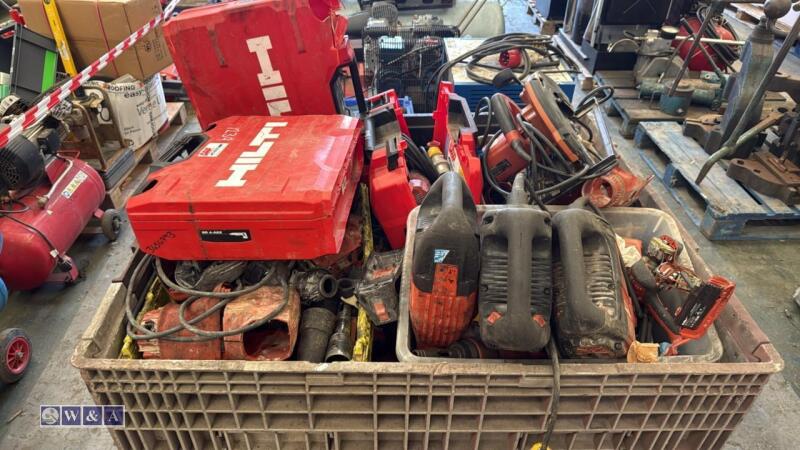 Pallet of HILTI power tools, cases & spares (45)