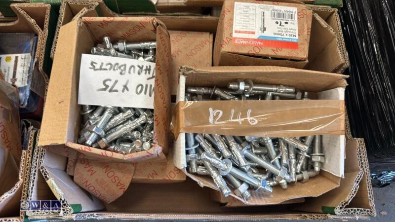 Box of M10/75 throughbolts