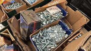 Box of M10/50 carriage bolts