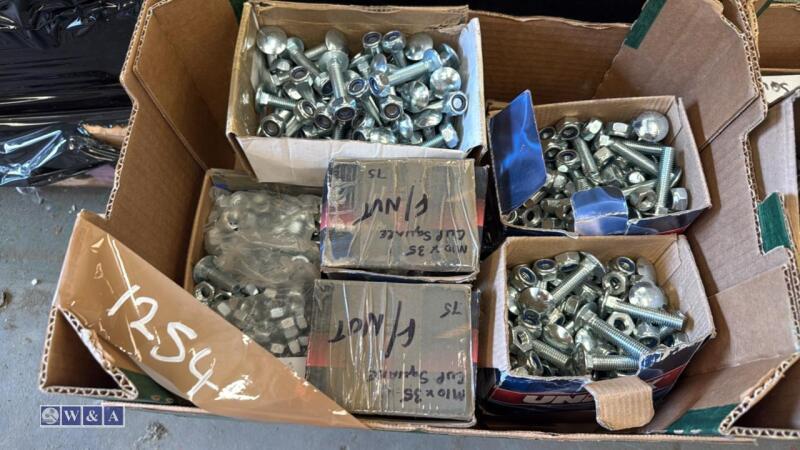 Box of M10/50/35 carriage bolts