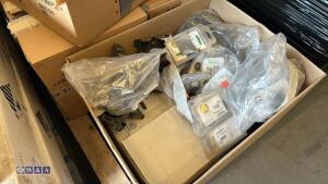 Pallet of miscellaneous including guttering components, rocker switches etc - 2